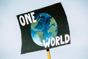 Cartaz "one world"